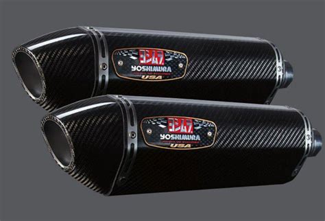 Find Yoshimura R Dual Slip On Mufflers Stainless Carbon For Suzuki