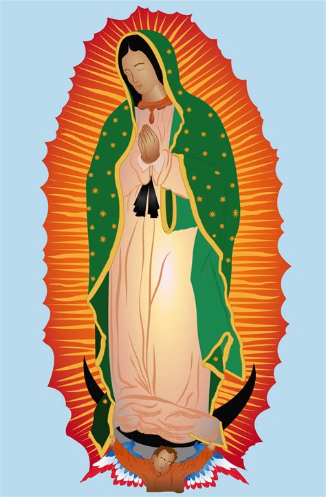 Im Genes De La Virgen De Guadalupe En Caricatura Gratis Caput Mundi