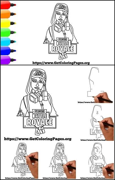 How To Draw Fortnite Teknique Drawing Tutorial Drawings Step By