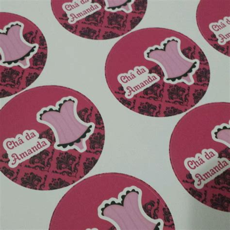 Adesivo Pirulito Ou Latinha Ch De Lingerie Cm Elo