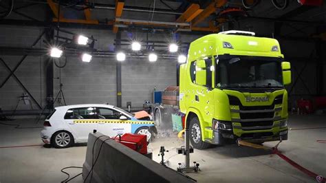 Watch The First Electric Scania Truck Crash Test