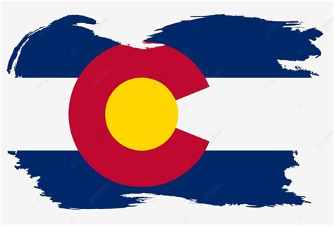 Colorado State Flag With Grunge Border Illustration Vector Artwork Vector Illustration Vector