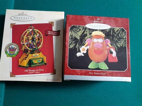 Lot 237 Hallmark Christmas Mr Potato Head And 100 Year Crayola Ferris