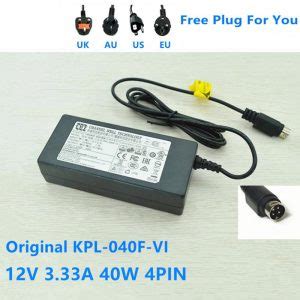 Original CWT KPL-040F-VI 12V 3.33A 40W 4PIN KPL-040F AC Adapter For ...
