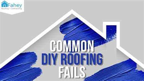 Common DIY Roofing Fails - Infographic