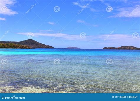 Sapphire Beach on St. Thomas Island Stock Photo - Image of sapphire ...