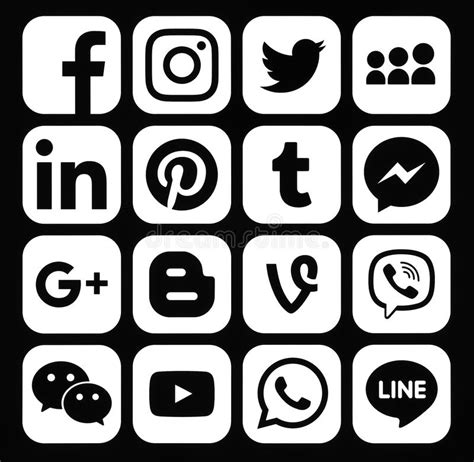 Instagram Black And White Icon #376627 - Free Icons Library