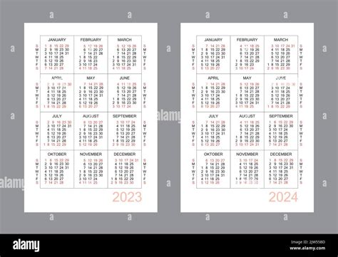 Calendario De Anos Aislado En El Vector Blanco Del Fondo Images