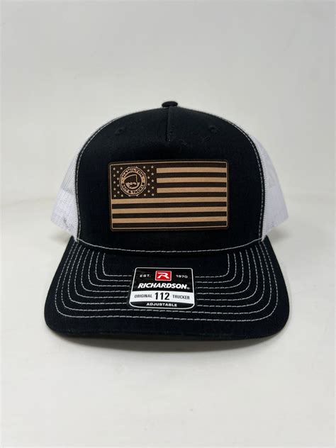 Hbt Leather American Flag Patch Hat