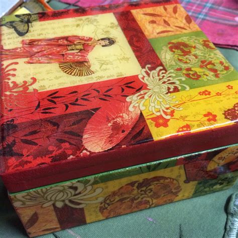 Chinese Box Decoupage