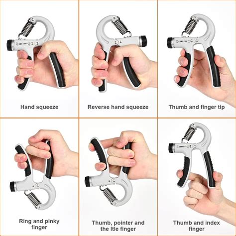 adjustable hand grip strength exerciser  essential aids