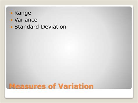 Ppt Measures Of Variation Powerpoint Presentation Free Download Id2965771