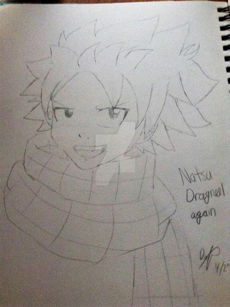 Quick Sketch Of Natsu Dragneel From Fairytail By Dani Drawsstuff On