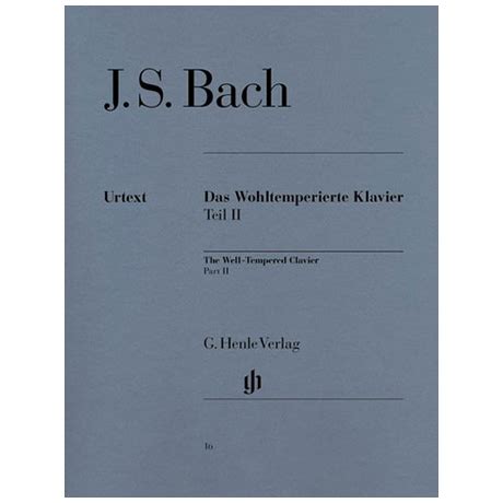 Bach J S Das Wohltemperierte Klavier Teil II Piano Jetzt Bei