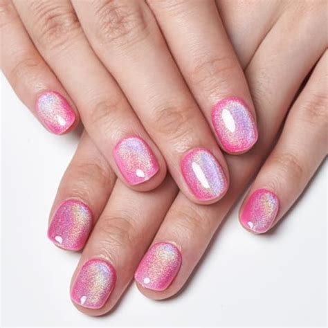 Amazon GLAMERMAID Press On Nails Extra Short Squoval Spring Summer Hot Pink Jelly Gel Glue