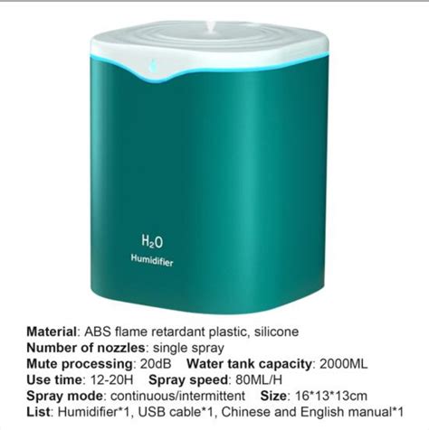 Ультразвуковой увлажнитель воздуха Aliexpress H2O Humidifier 2000 мл ...