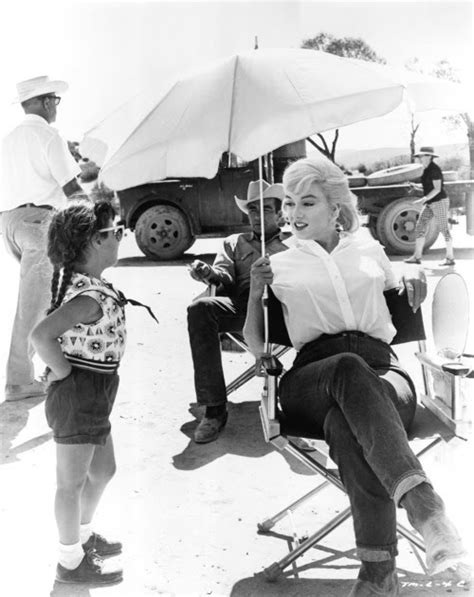 Marilyn Monroe On The Set Of The Misfits In 1961