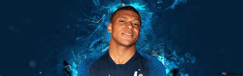 Kylian Mbappe France national team pose 4K wallpaper download