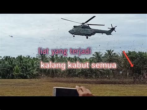 Ketika Helikopter Tni Ad Mendarat Di Tanah Gambut Youtube