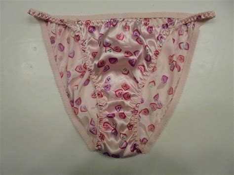 Vintage Poly Satin String Bikini Panty Nwot