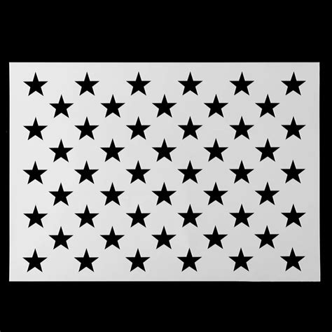 DIY American Flag 50 Stars Stencil for Painting on Wood, Paper, Fabric, Glass, and Wall Art ...