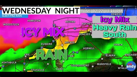 Winter Storm Brings Ice & Sleet to Buffalo, NY 2-22-2023 - YouTube