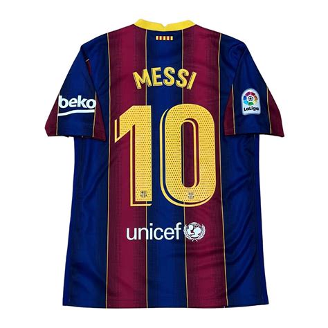 Jersey Original Barcelona Home Kit 2020 - 2021 #10 Lionel Messi on ...