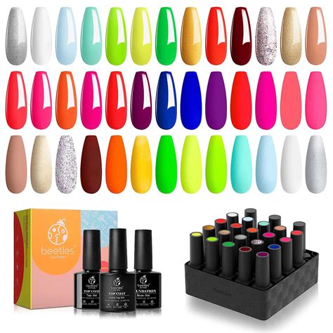 Amazon Beetles Juego De Esmalte De Gel Para U As Colores