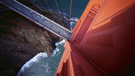 Golden Gate Bridge California Golden Gate Bridge Cliff Hd Wallpaper