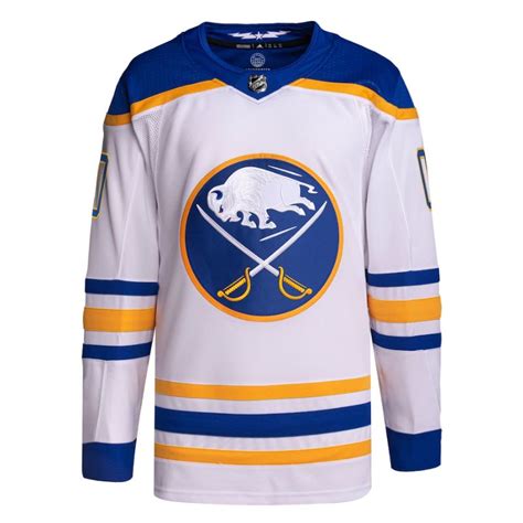 Buffalo Sabres Away Custom Jersey White Jersey Teams