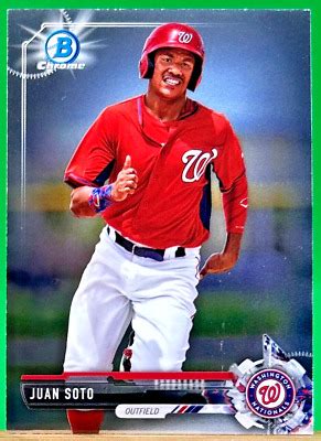 Juan Soto 2017 Bowman Chrome Rookie Prospect RC BCP 180 Yankees