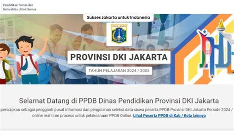 Cara Cek Hasil Seleksi PPDB Jakarta 2024 SMP SMA Jalur Zonasi