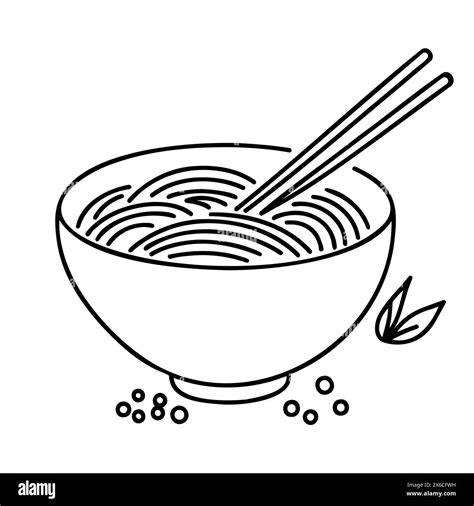 One Continuous Line Drawing Of Fresh Delicious Japanese Ramen