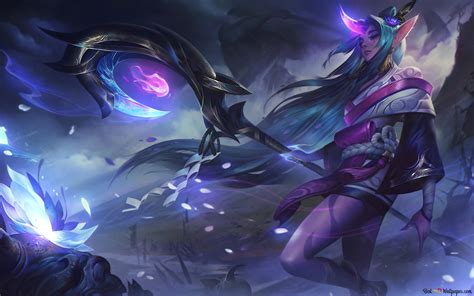 Flor Espiritual Soraka League Of Legends 8K Descarga De Fondo De