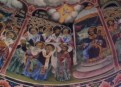 Description The First Council Of Nicaea Organized By The Emperor