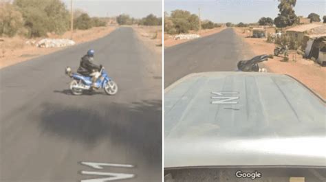 Auto De Google Maps Atropella A Un Motociclista Y La Secuencia De Fotos