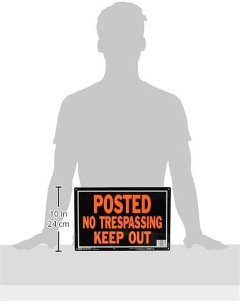 Hy Ko Aluminum Sign No Trespassing Property Sign Pack Of 12 Ebay