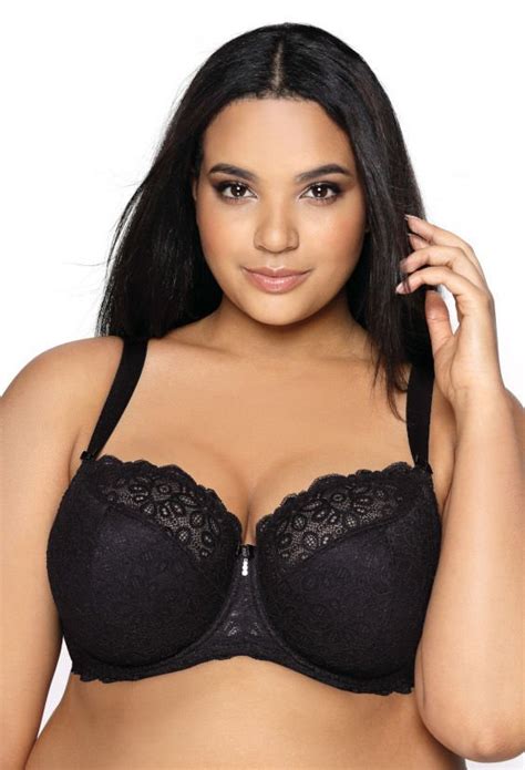 Biustonosz półusztywniany czarny Jackie M B MAT Lingerie Moda Sklep EMPIK