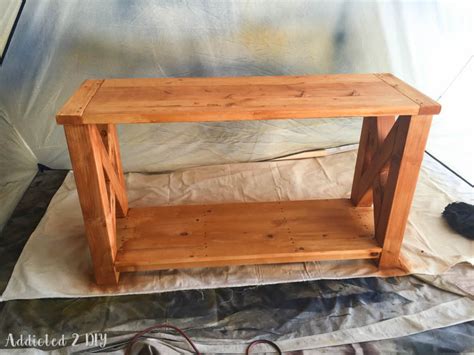 DIY Rustic Outdoor Console Table - Great Outdoors Challenge! - Addicted ...