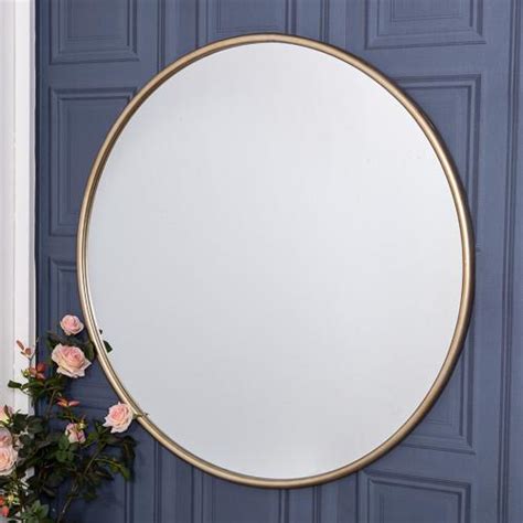 Extra Large Gold Round Mirror Cm X Cm