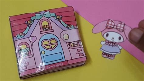 Diy My Melody Squishy Quiet Book Paper Doll House Joice Art