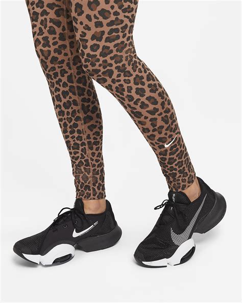 Nike One Womens Mid Rise Printed Leggings Nike Bg