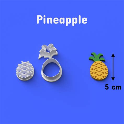 Descargar archivo Cortador de piña para galletas y fondant Plan de la