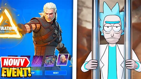 Nowy Wied Mi Ski Event W Fortnite Geralt Z Rivii Skiny Rick Morty