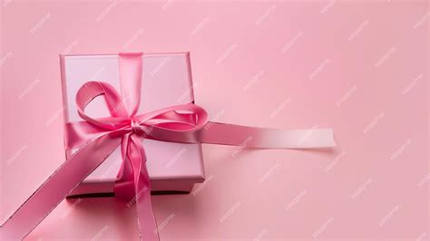 Premium AI Image | A pink color gift box with