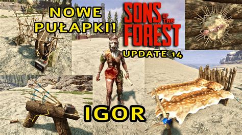 NOWE PUŁAPKI KANIBAL IGOR ARTEFAKT SONS OF THE FOREST UPDATE 14