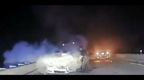 Off Duty South Carolina Police Officer Saves Woman From Burning Car