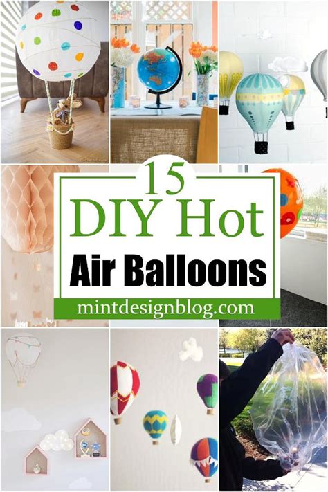 DIY Hot Air Balloons For Party Decor Mint Design Blog