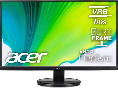 Monitor Led Acer Pulg Fhd K Hyl Hdmi Vga Dcomputer