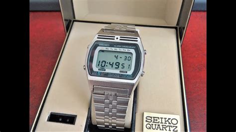 Vtg Seiko Digital Alarm Chronograph Quartz Mens Watch W Mm Band